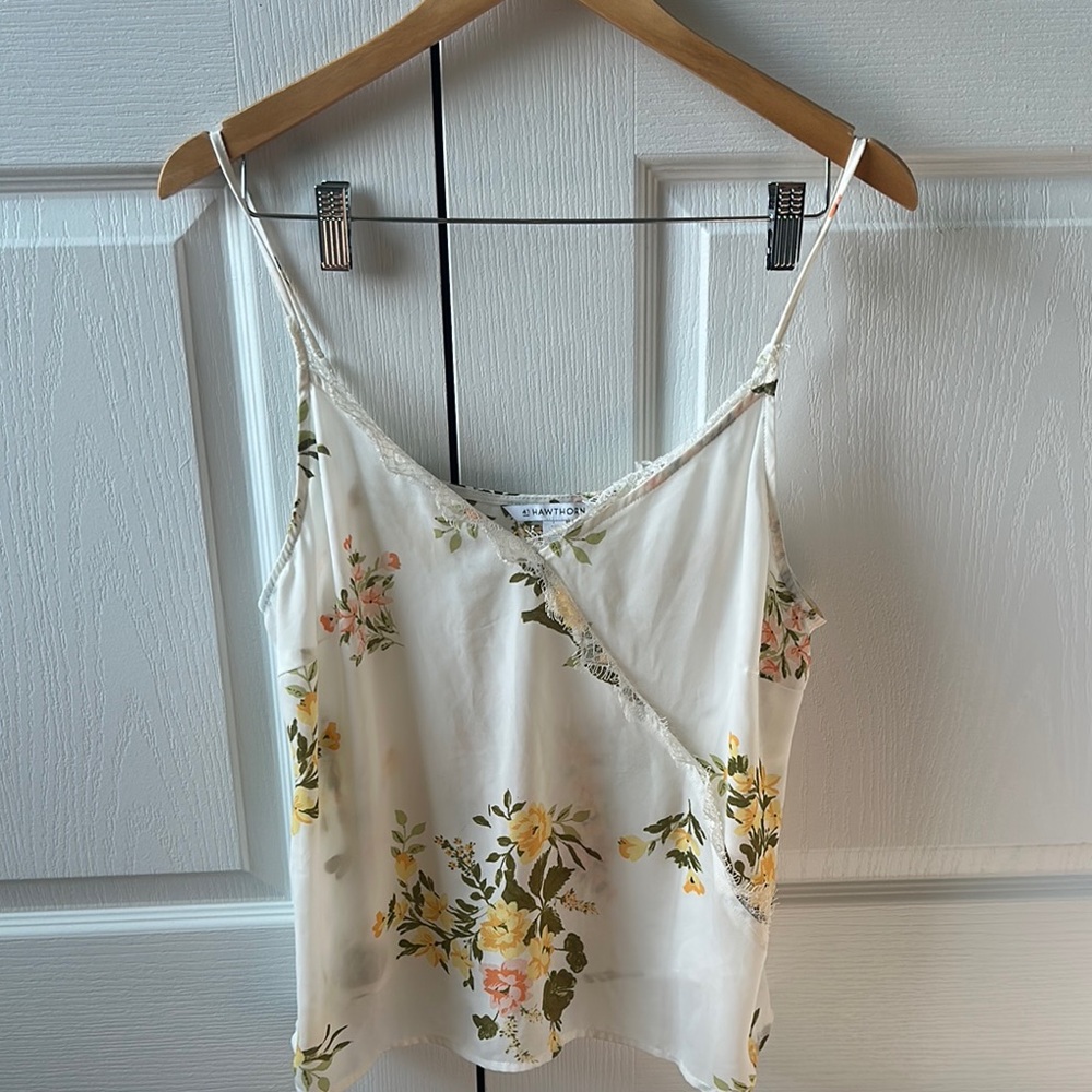 41 Hawthorn Cream Wrap Camisole Top